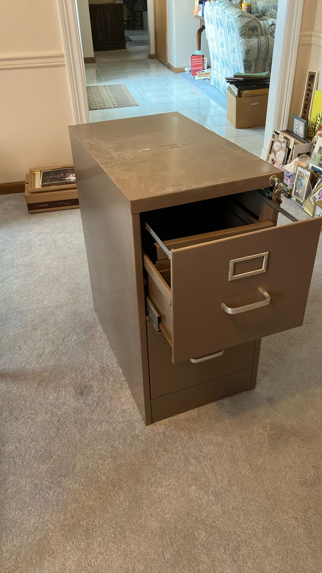 Locking Double Filing Cabinet