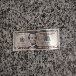  5 Dollar Star Note