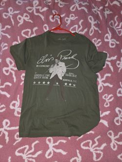 Adult Green Elvis Presley T-Shirt Size M