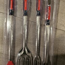 CRAFTSMAN Tools 4 Pc. Stainless Steel Barbecue BBQ Grill Accessory Set 41628 NEW