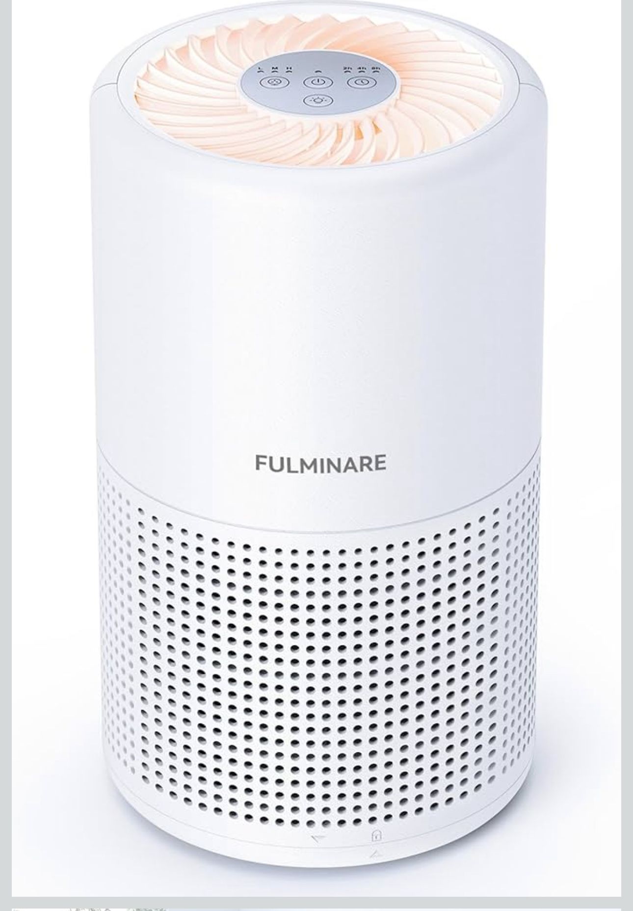 New Air Purifiers for Bedroom, FULMINARE H13 True HEPA Air Filter, Quiet Air Cleaner With Night Light,Portable Small Air Purifier for Home, Office, Li