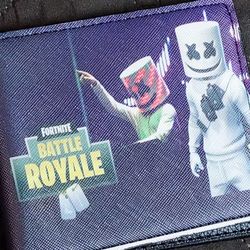 FORTNITE BATTLE ROYAL Multicolor TRI-FOLD WALLET Snap Button Closure 
