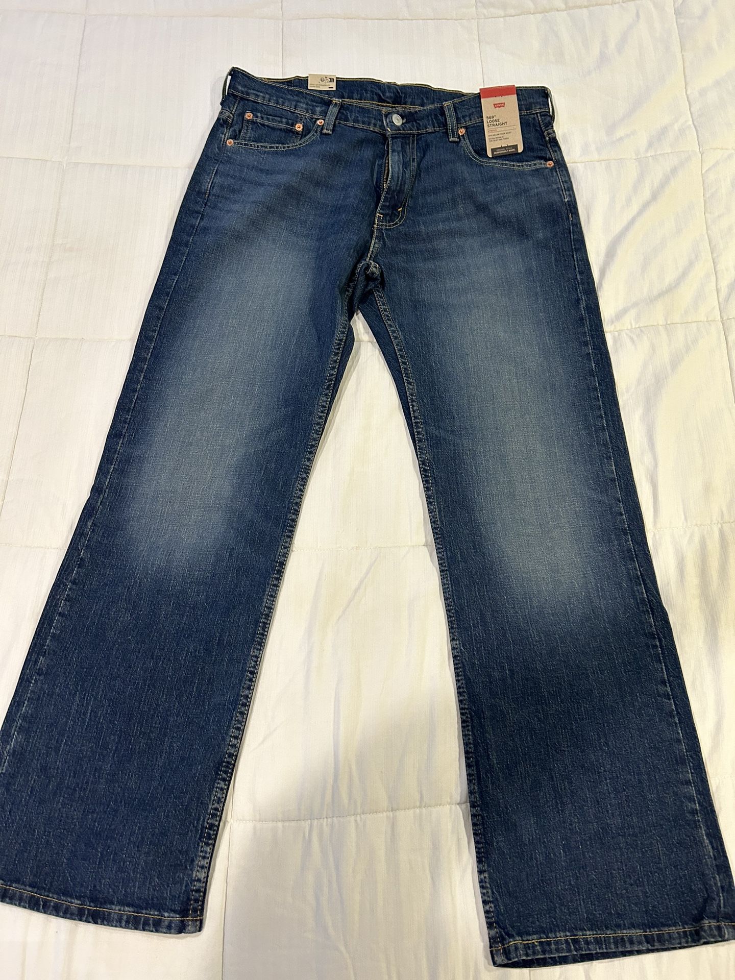 LEVI JEANS 569 Brand New ~2 PAIRS~34 X 34 