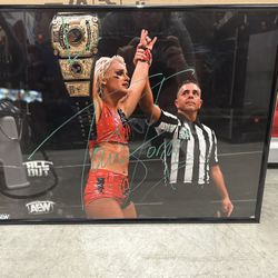 AEW  WWE Toni Storm Signed Poster