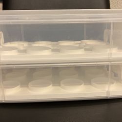 24 Cupcake storage or sweet storage Martha Stewart collection