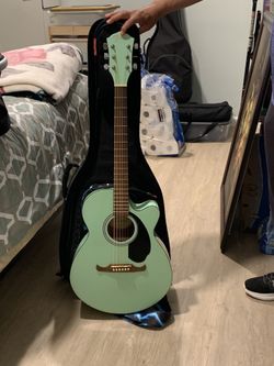 Fender guitar, Vintage wall mirror