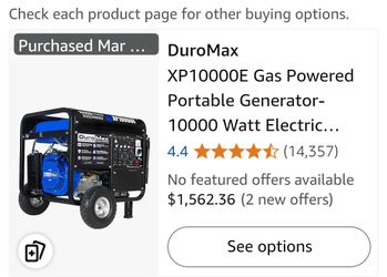 10,000 Watt Generator