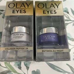 Two Olay Eye Creams, Day And Night. 