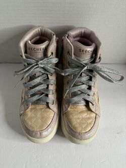 Pre-Loved Girls Skechers Los Angeles Pink Glitter Boots Size 13