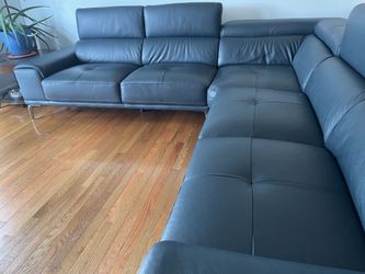 Abbyson Top Grain Leather Sectional from Costco