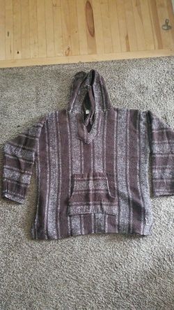 XXL pull over poncho men's