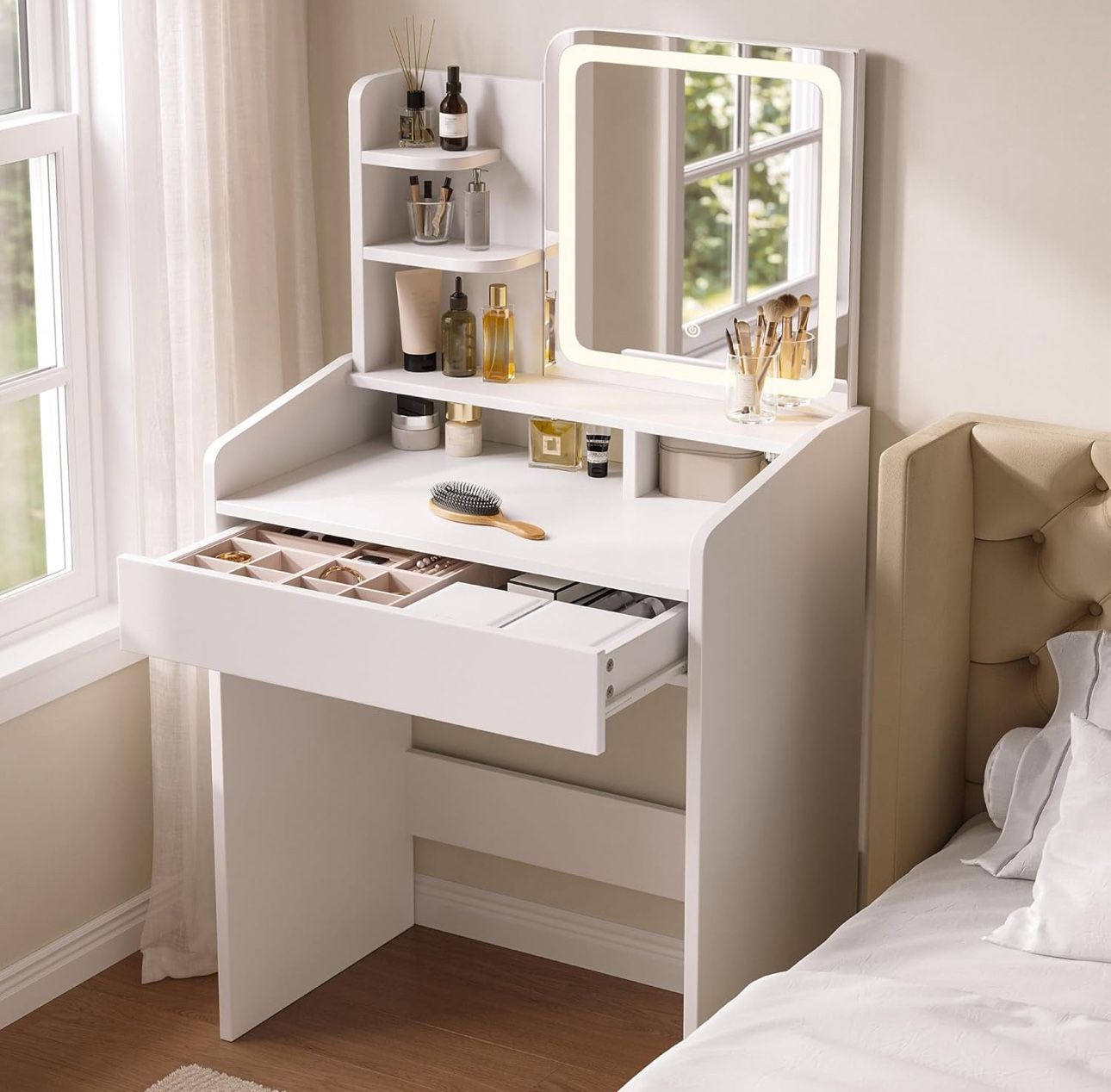 Vanity With Mirror And Lights