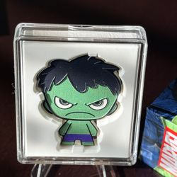 2oz Fine Silver Coin Chibi  Incredible Hulk  Chibi