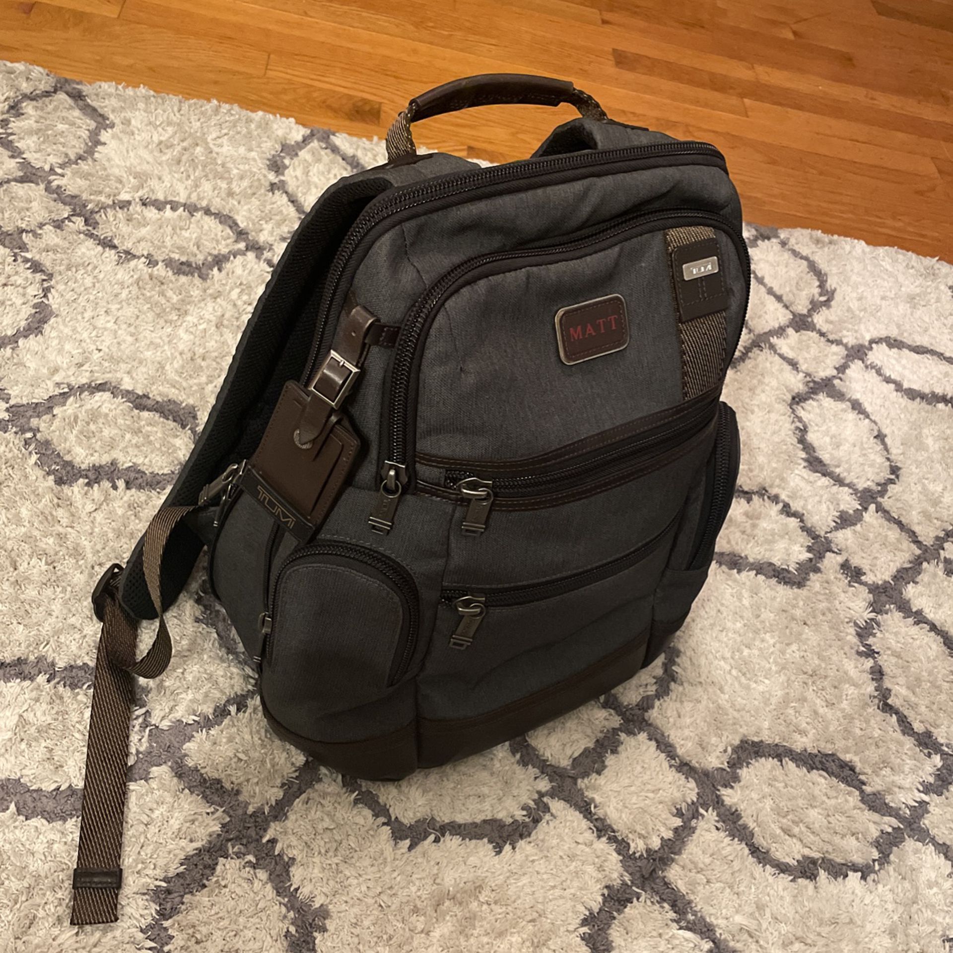 alpha backpack monogram