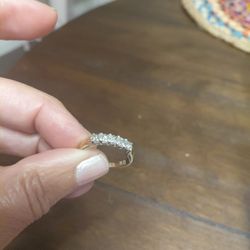 20 Carat gold platinum diamond ring, $800 