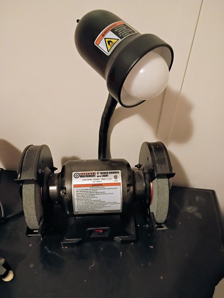 6"Bench Grinder With Light