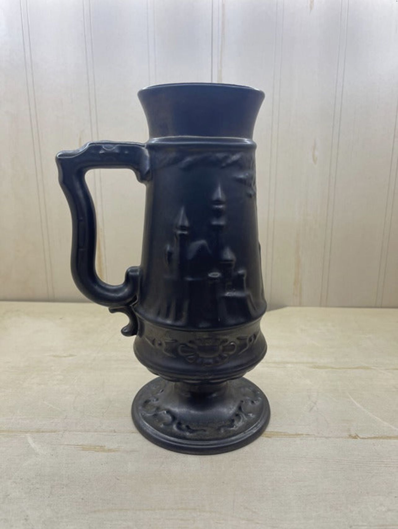 Vintage Metal Footed Tankard Mug