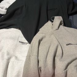 4 essentials hoodies  $100 for all and $30 each 