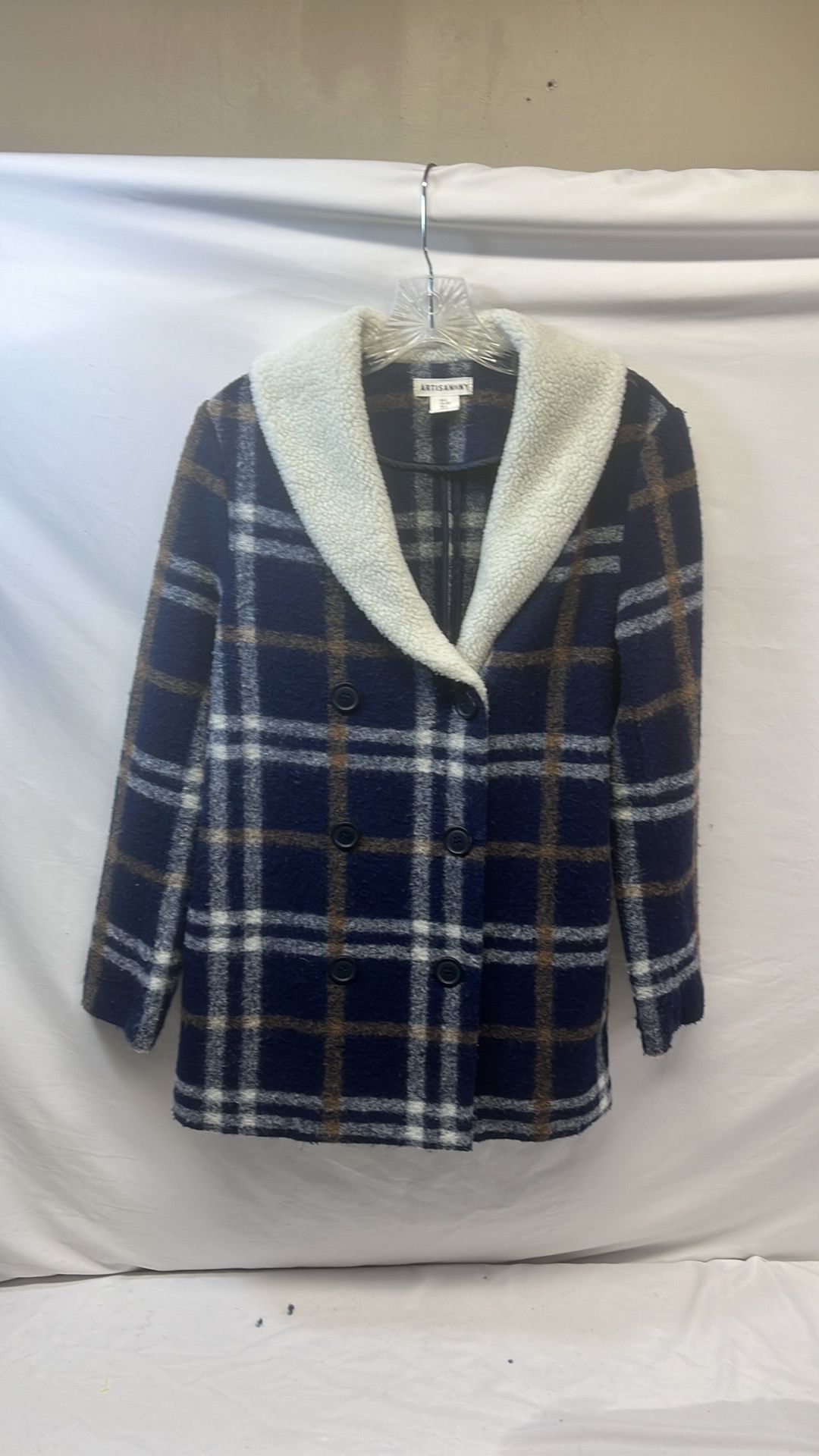 Plaid Light Weight Coat. Size S