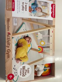 Fisher-Price wooden activity gym