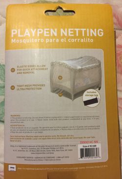 Play pen netting for fly insect