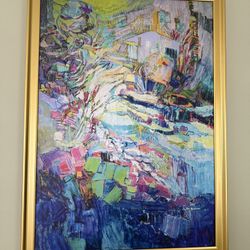 Abstract Water Colors Painting