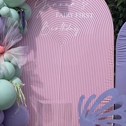 Arch Backdrop cover with decal