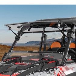 Flip Up Split Front Windshield for 2019-2023 Polaris RZR XP 1000/ 4 1000 Turbo
