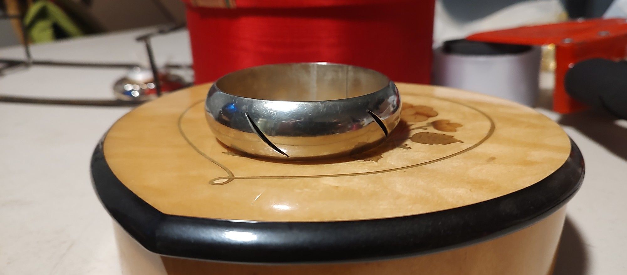 Sterling Silver Vintage Bangle Bracelet 