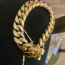Cuban Link Bracelet Gold 