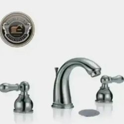 8" Chrome Widespread Bathroom Faucet with Drain..... CHECK OUT MY PAGE FOR MORE ITEMS