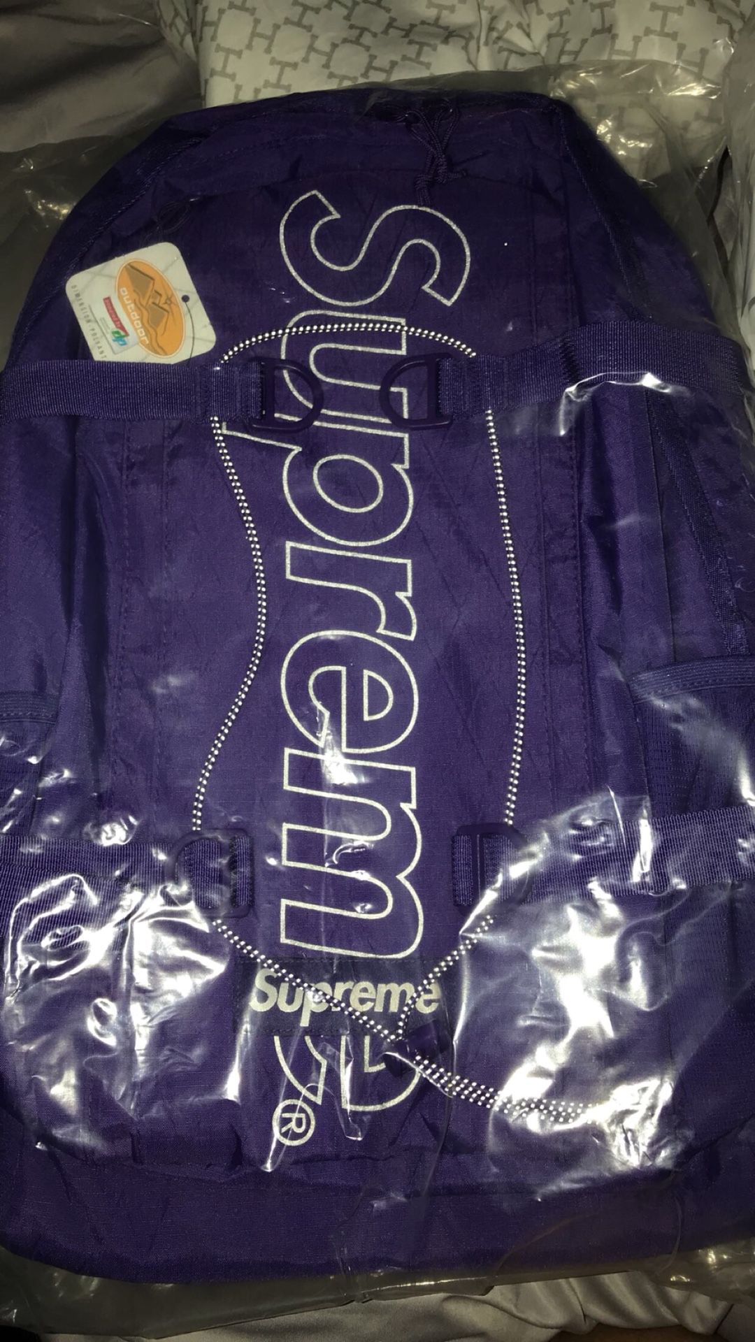 Supreme Purple BackPack FW18