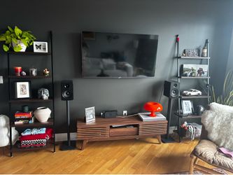 Set of ladder shelves