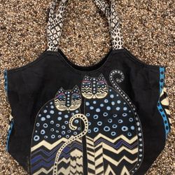 Vintage Laurel Burch Tote Bag Cats
