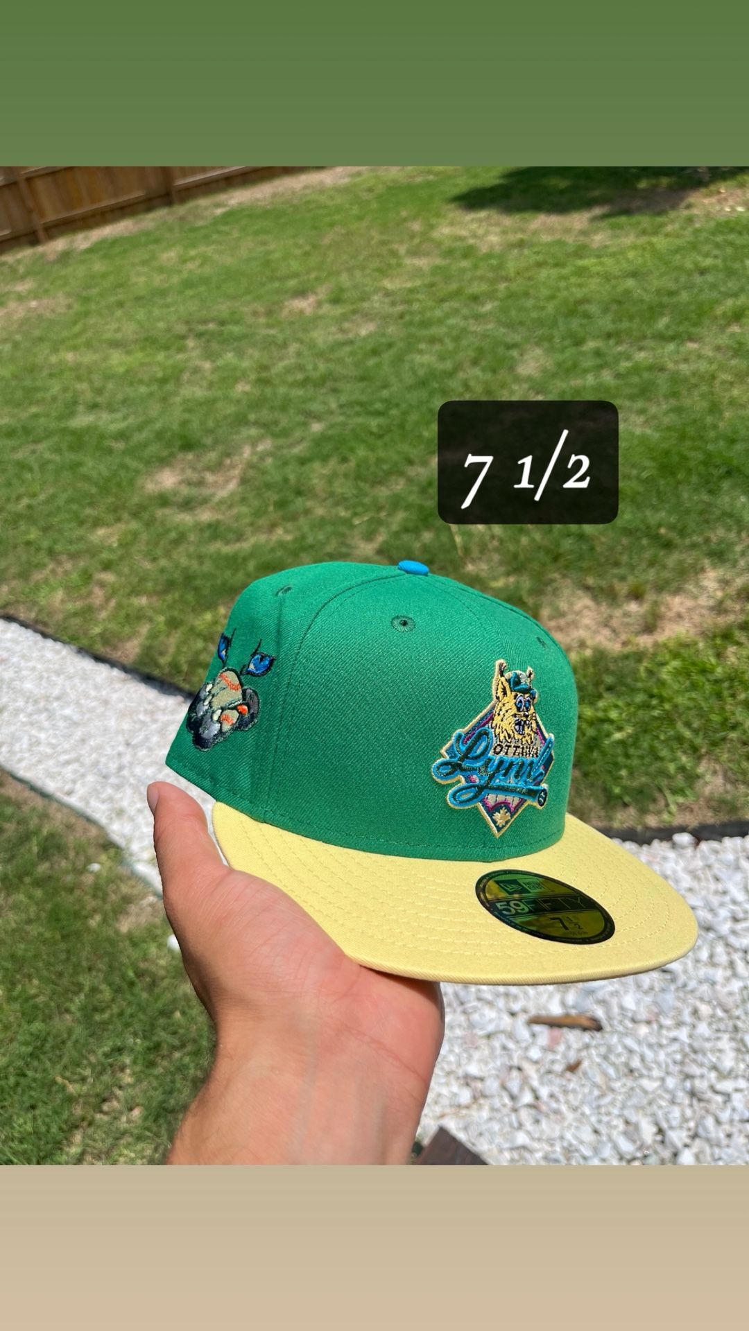 Ottawa Lynx Green Minor League Fitted Hat