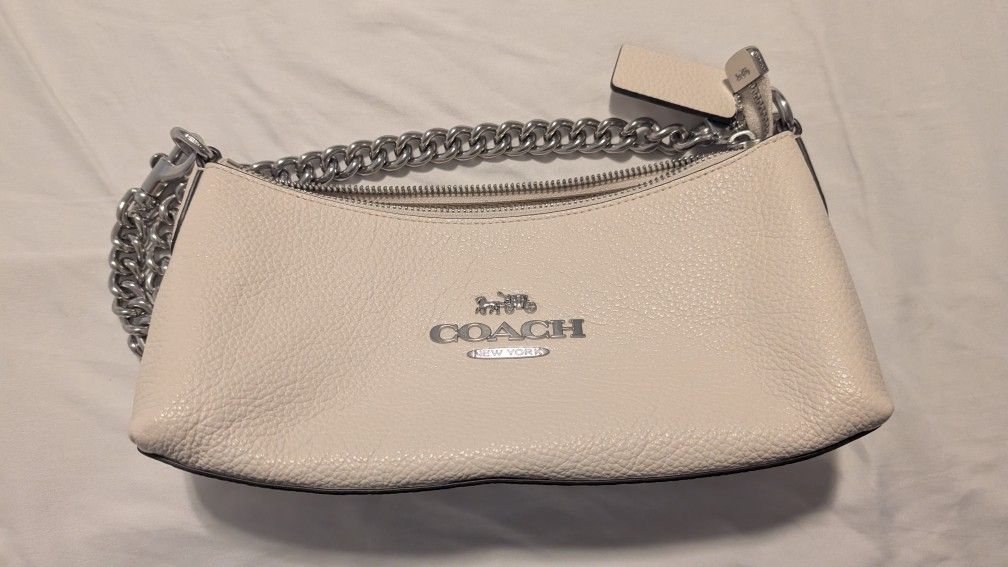 Coach White Charlotte Purse