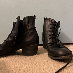 Leather Black Boots 