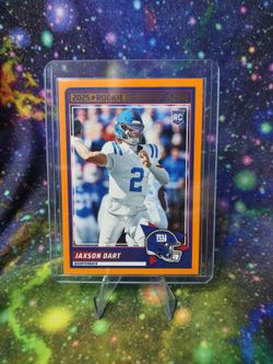 2025 Panini Score Rookies - Jaxson Dart - Orange Gravity (RC) SP