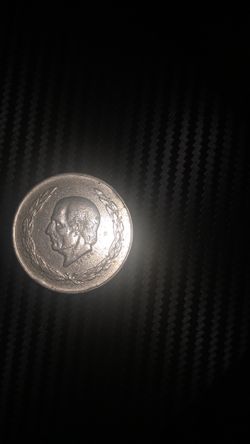 1953 cinco pesos Mexicanos plata ley0.720