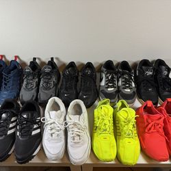 Men’s Nike & Adidas Sneaker Collection – Size 9.5–10.5 – Air Max, Shox, NMD, Flight Legacy, VaporMax