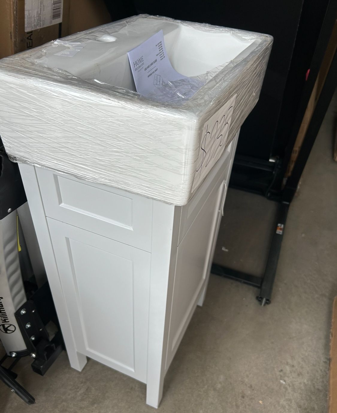 18” GREY COLOR BATHROOM VANITY NEW