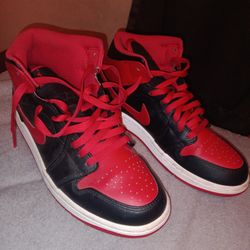 Jordan 1 Mid 'Alternate Bred' Size 8 In Men