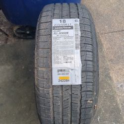 Brand New 215/55R17 Tire $60.