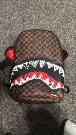 Sprayground Shark Mouth Checkered Backpack