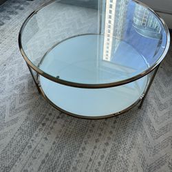 Round Coffee Table - Gold