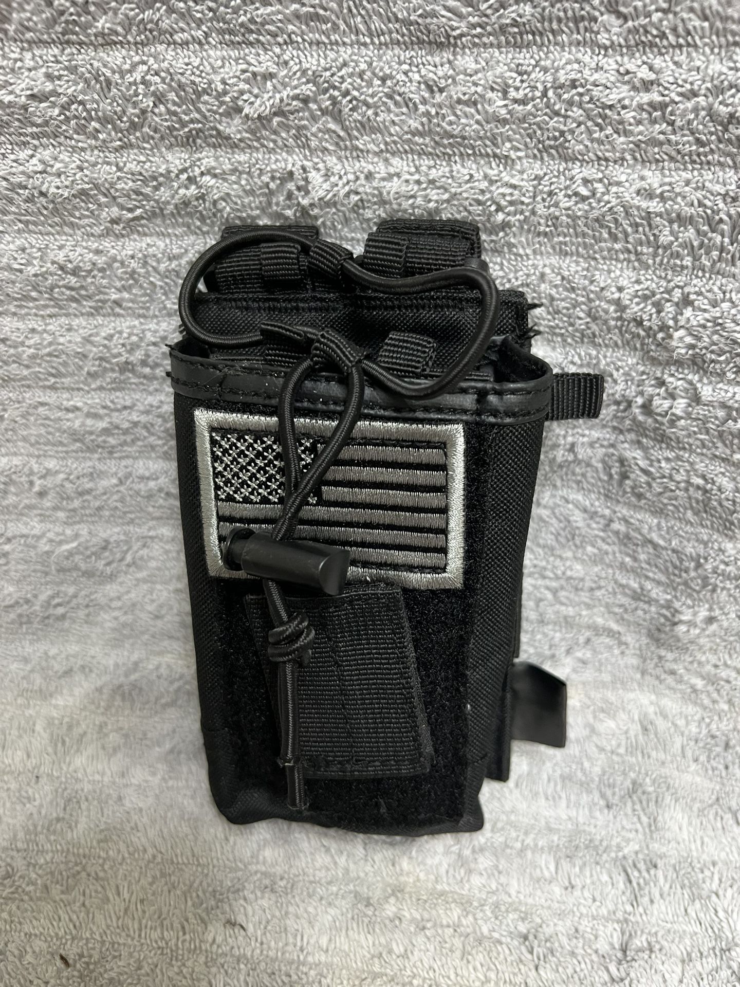 Radio Pouch Holster Holder Case With Molle Strap Harness System And Quick Release Buckle, Black