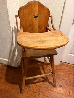 Wooden high chair