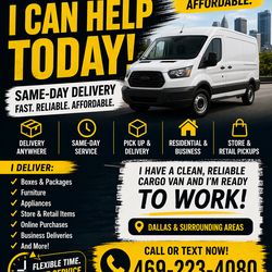 Pick up and deliveries same day