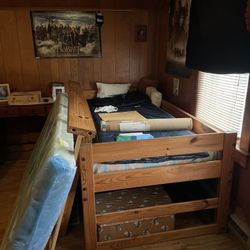 Wooden Bunk beds 