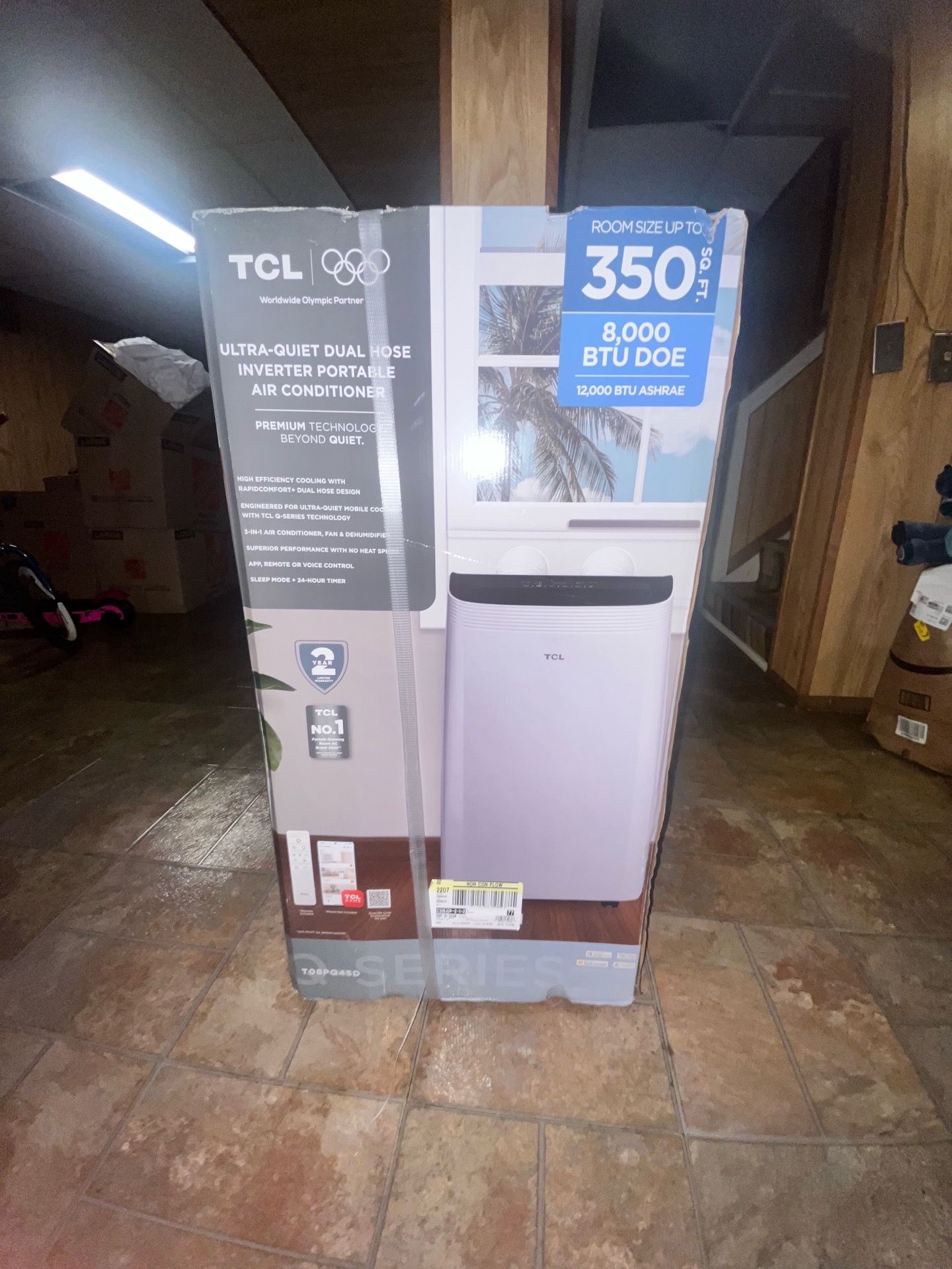 TCL Ultra-Quiet Dual Hose Inverter Portable Air Conditioner